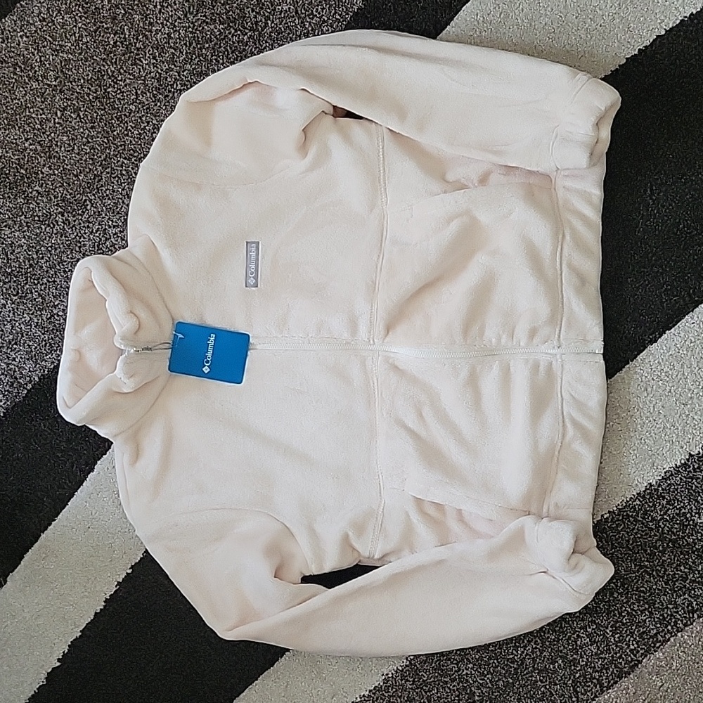 Columbia Women's Light Pink Full-Zip Fleece Jacket